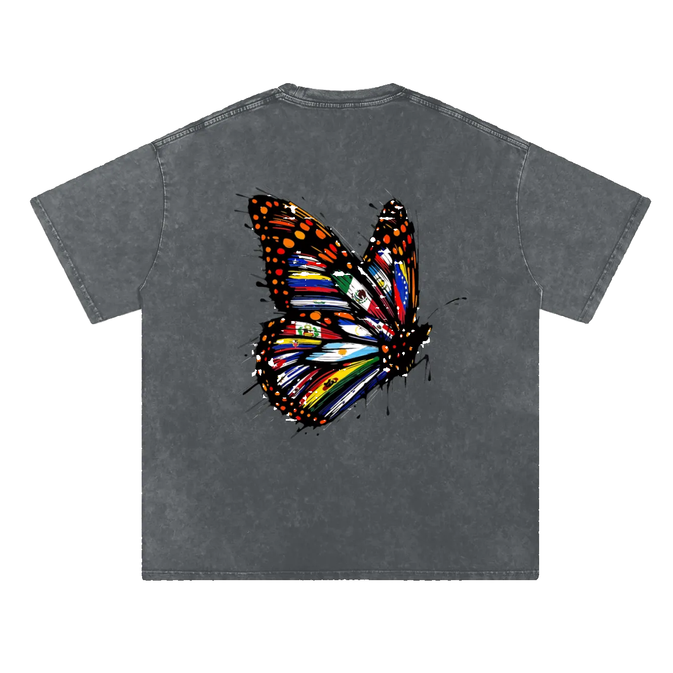 Snow Washed Oversized Cotton T-Shirt