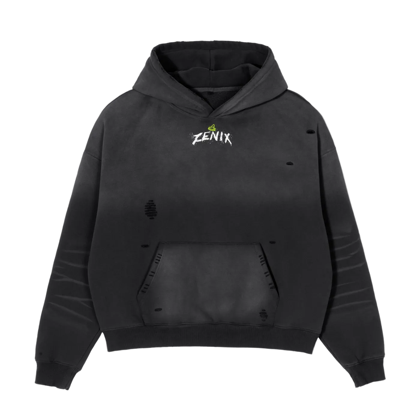 DBWH Acid Green Boxy Fleece Hoodie