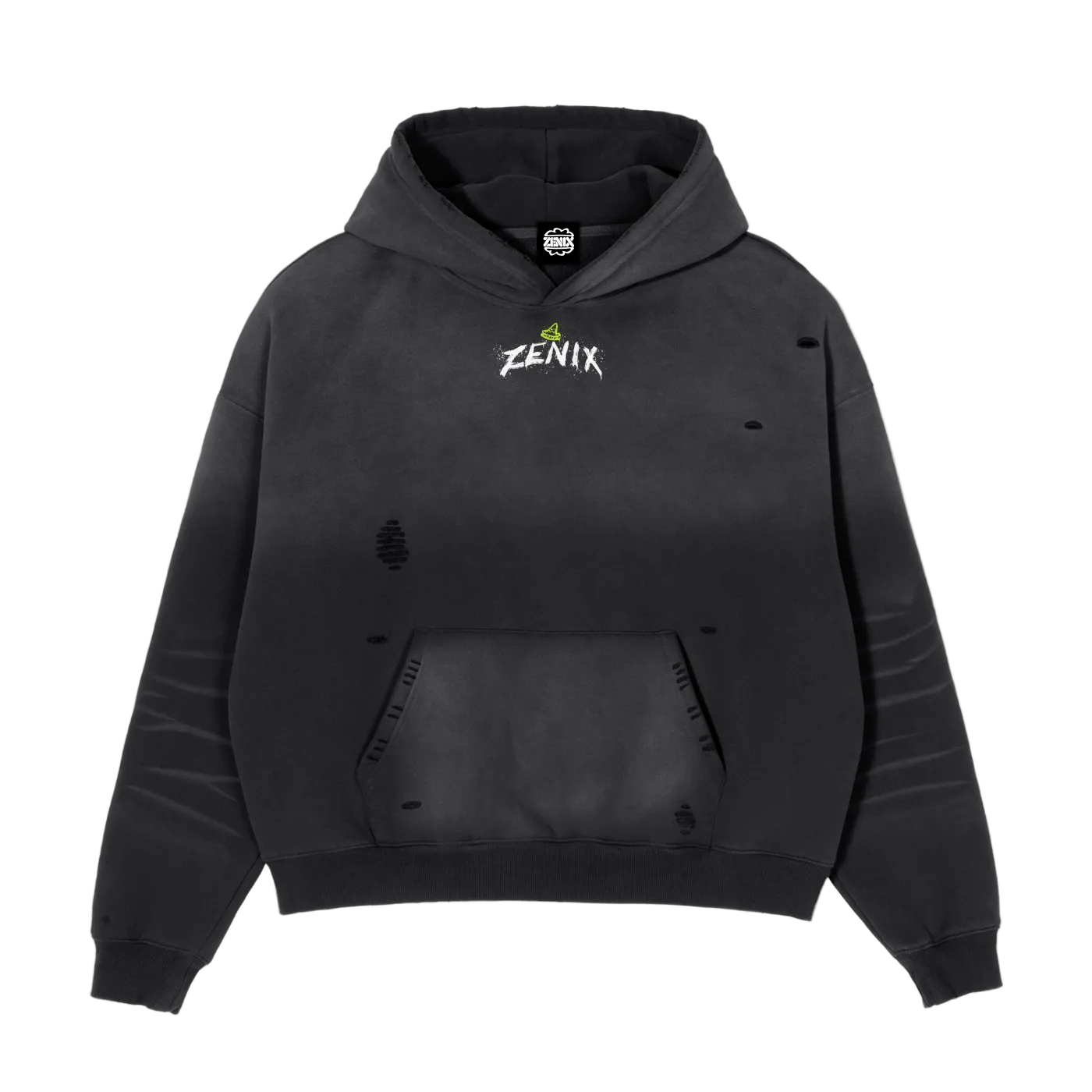 DBWH Acid Green Boxy Fleece Hoodie