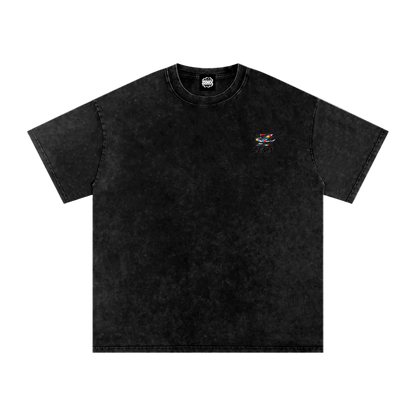 Snow Washed Oversized Cotton T-Shirt