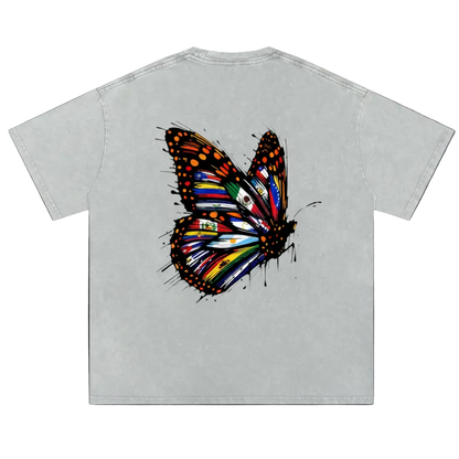 Snow Washed Oversized Cotton T-Shirt