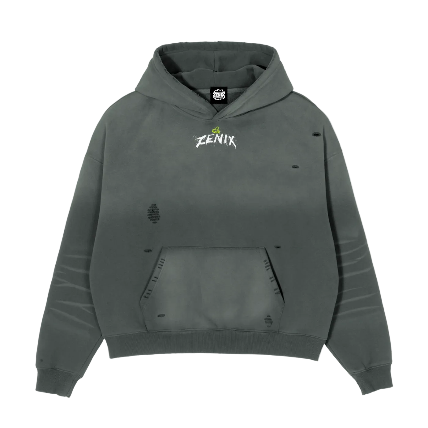DBWH Acid Green Boxy Fleece Hoodie