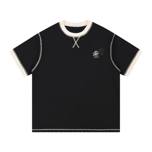 Buda Contrast-Stitched Cotton T-Shirt