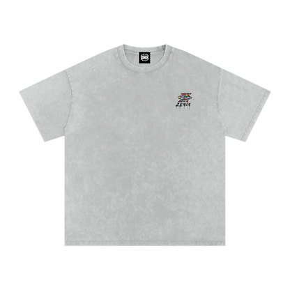 Snow Washed Oversized Cotton T-Shirt