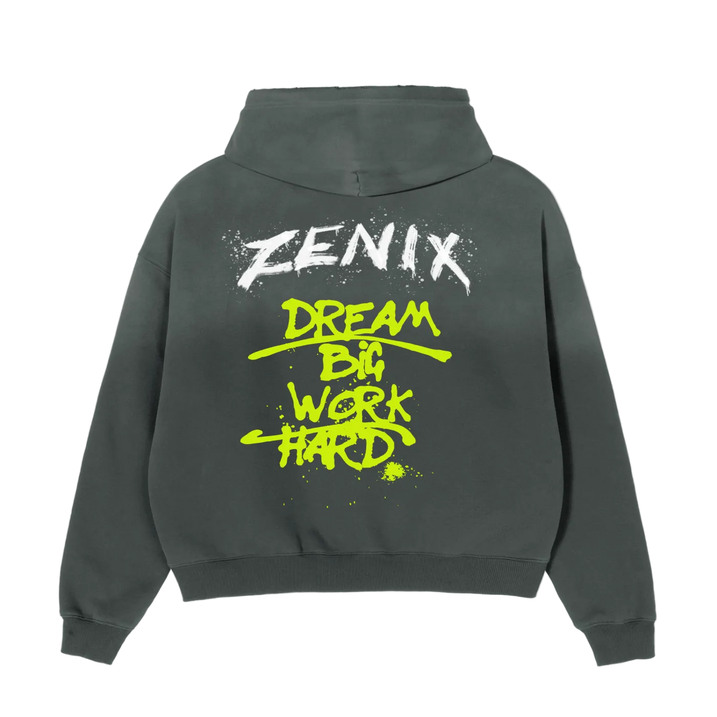 DBWH Acid Green Boxy Fleece Hoodie