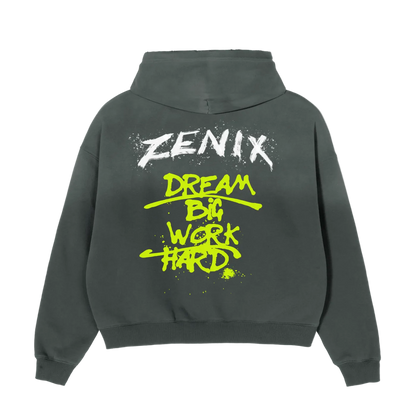 DBWH Acid Green Boxy Fleece Hoodie