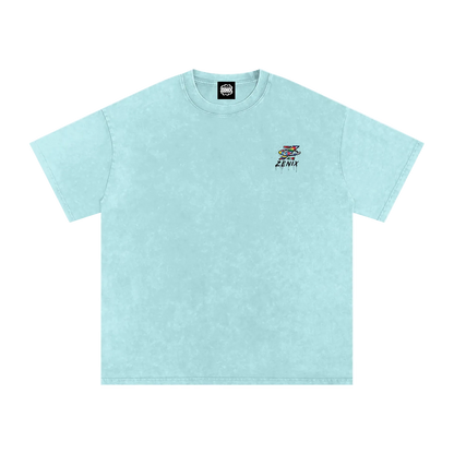 Snow Washed Oversized Cotton T-Shirt