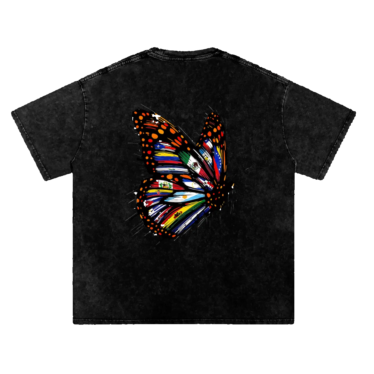 Snow Washed Oversized Cotton T-Shirt