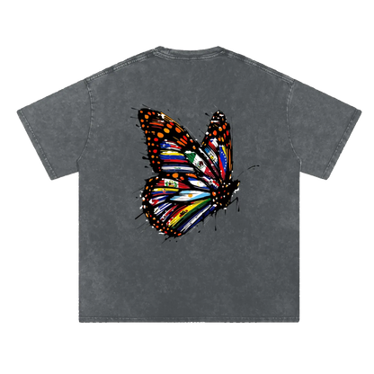 Snow Washed Oversized Cotton T-Shirt